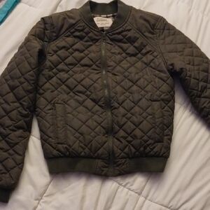 Ashley By 26 International Gray Quilted Jacket